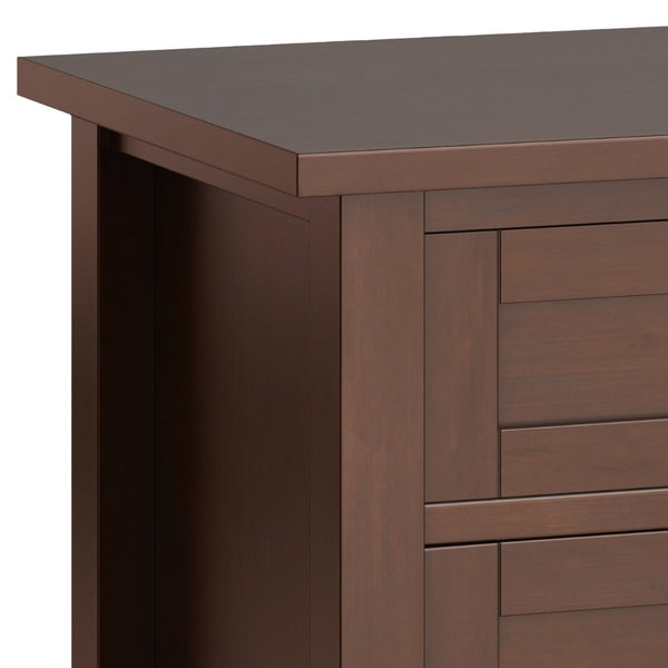 English Elm Warm Shaker 24-Inch Wide Solid Wood Nightstand In Russet Brown – Stylish Storage For Any Room! B136P159740-GIGA