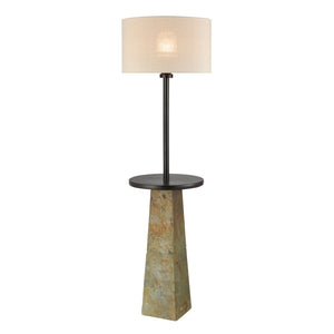 Atlas Musee 62'' High 1-Light Outdoor Floor Lamp - Elegant Slate Design with Mid-Century Charm & Durability OL11002-GY