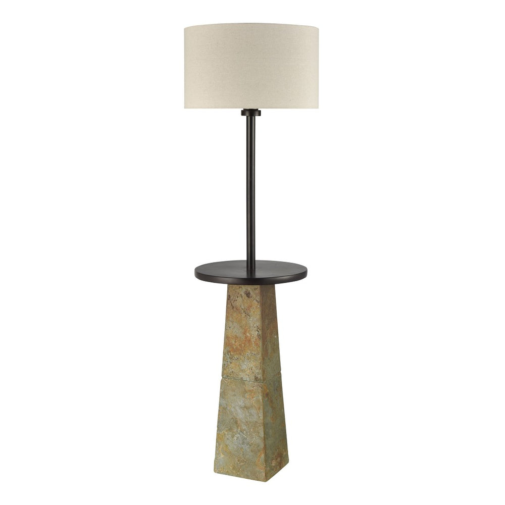 Atlas Musee 62'' High 1-Light Outdoor Floor Lamp - Elegant Slate Design with Mid-Century Charm & Durability OL11002-GY