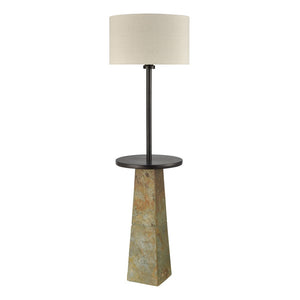 Atlas Musee 62'' High 1-Light Outdoor Floor Lamp - Elegant Slate Design with Mid-Century Charm & Durability OL11002-GY