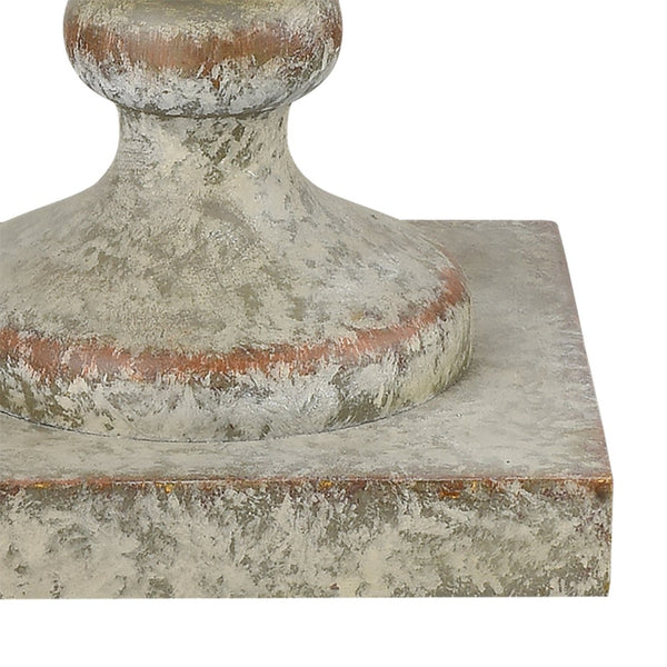 Atlas Regus 51" High Outdoor Floor Lamp - Elegant Antique Gray Design for Patios & Gardens, Weather-Resistant OL11003-GY