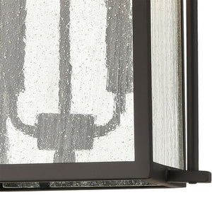 Atlas Braddock 10" Wide 2-Light Outdoor Pendant - Architectural Bronze with Seeded Glass for Curb Appeal OL11021-BZ