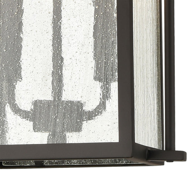 Atlas Braddock 10" Wide 2-Light Outdoor Pendant - Architectural Bronze with Seeded Glass for Curb Appeal OL11021-BZ