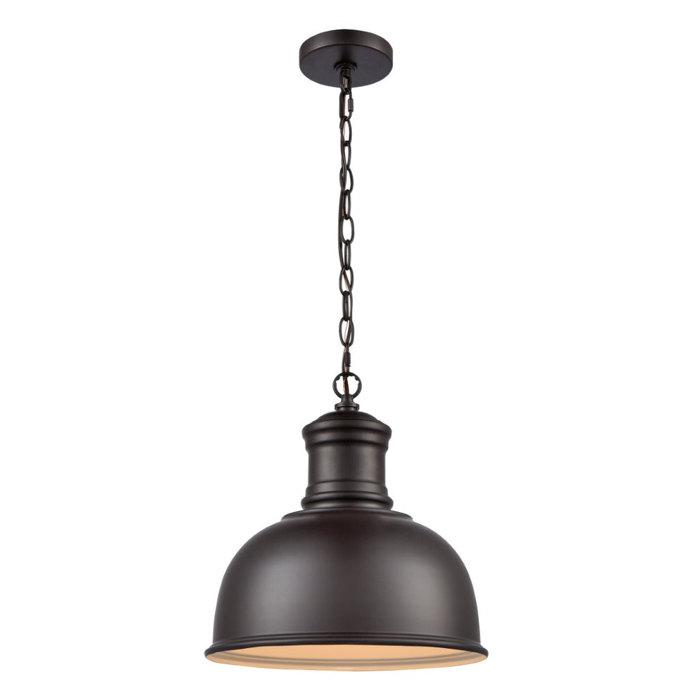 Atlas Cedar 13" Wide Outdoor Pendant Light - Timeless Oil Rubbed Bronze Fixture for Porch & Patio Charm OL11024-BZ