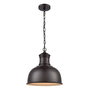 Atlas Cedar 13" Wide Outdoor Pendant Light - Timeless Oil Rubbed Bronze Fixture for Porch & Patio Charm OL11024-BZ