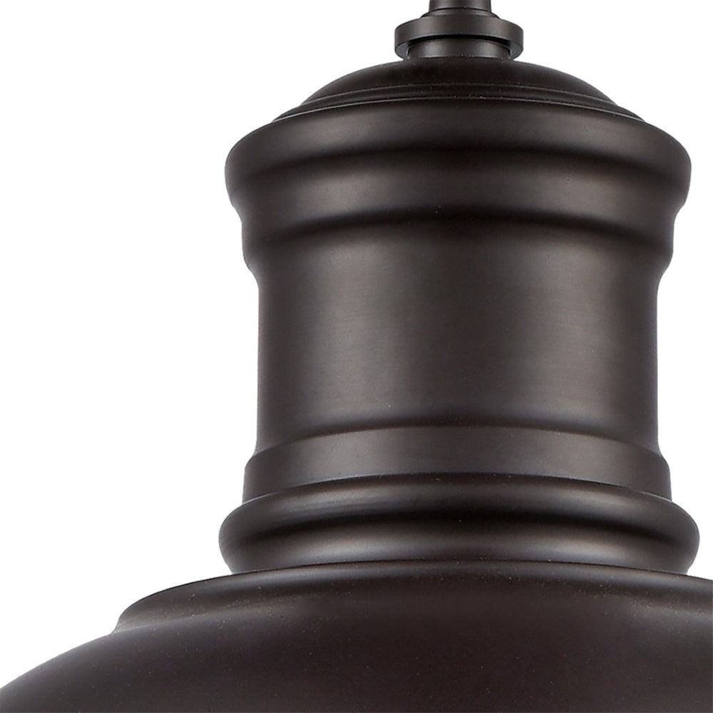 Atlas Cedar 13" Wide Outdoor Pendant Light - Timeless Oil Rubbed Bronze Fixture for Porch & Patio Charm OL11024-BZ