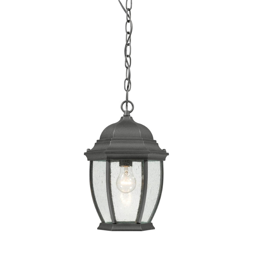 Atlas Covington 9.5'' Wide 1-Light Outdoor Pendant - Timeless Black Fixture for Entryways & Porches OL11027-BK