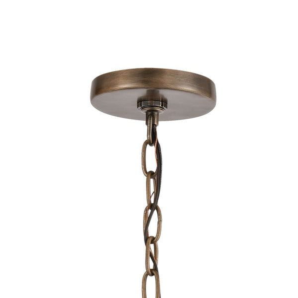 Atlas Crested Butte 9'' Wide Outdoor Pendant Light - Elegant Mission Design for Porch and Entryway Use Vintage Brass OL11028-BS