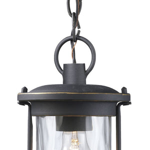 Atlas Farmstead 6'' Wide 1-Light Outdoor Pendant - Timeless Matte Black Lantern for Patios & Entryways OL11030-BK