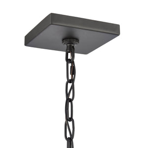 Atlas Gladwyn 8.25" Wide Modern 3-Light Outdoor Pendant - Matte Black Lantern for Stylish Exteriors OL11031-BK