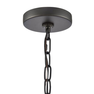 Atlas Hopkins 1-Light Outdoor Pendant in Charcoal Black - Modern Cylindrical Lantern for Patios & Entryways OL11032-BK