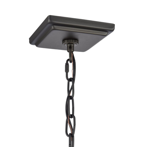 Atlas Marquis 9'' Wide Outdoor Pendant Light - Matte Black Lantern with Textured Glass for Patios & Porches OL11036-BK