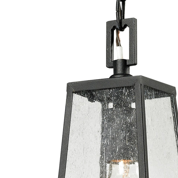 Atlas Meditterano 5" Wide 1-Light Outdoor Pendant - Matte Black, Durable Design for Stylish Outdoor Spaces OL11037-BK