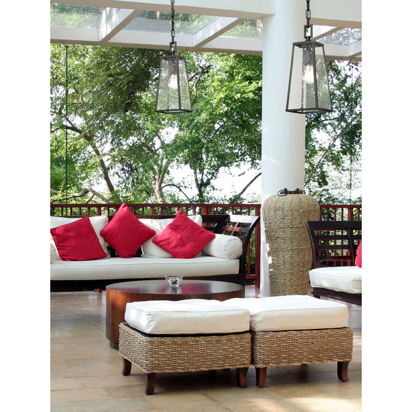 Atlas Meditterano 5" Wide 1-Light Outdoor Pendant - Matte Black, Durable Design for Stylish Outdoor Spaces OL11037-BK