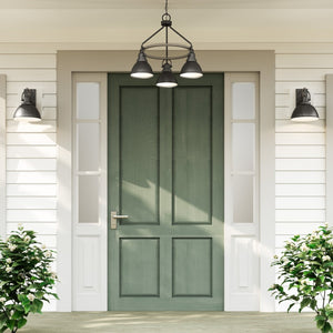 Atlas North Shore Outdoor Pendant Light – Chic Industrial Design for Patios and Entryways, Weather-Resistant Iron 24'' OL11040-GY