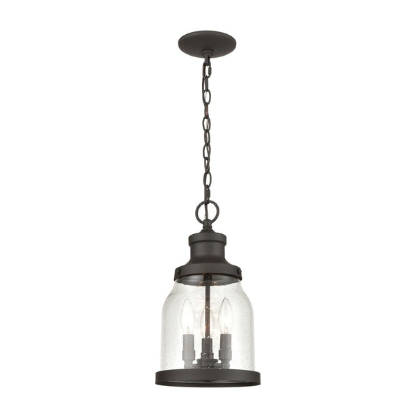 Atlas Renford 8'' Wide 3-Light Outdoor Pendant - Timeless Lantern Style with Architectural Bronze Finish OL11043-BZ