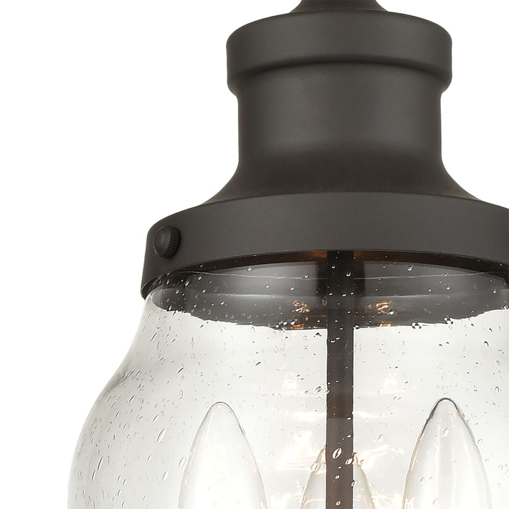 Atlas Renford 8'' Wide 3-Light Outdoor Pendant - Timeless Lantern Style with Architectural Bronze Finish OL11043-BZ