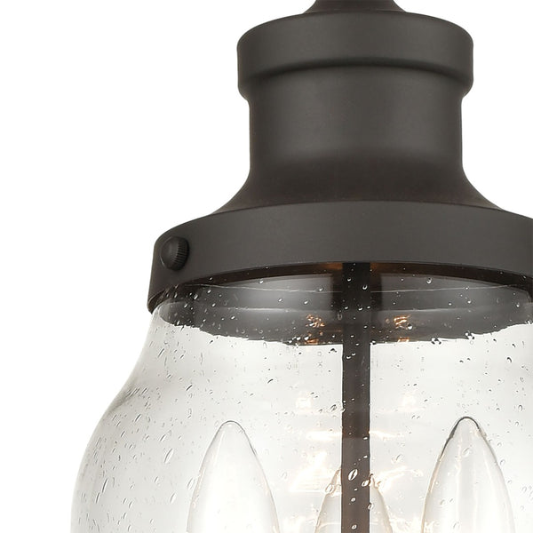 Atlas Renford 8'' Wide 3-Light Outdoor Pendant - Timeless Lantern Style with Architectural Bronze Finish OL11043-BZ