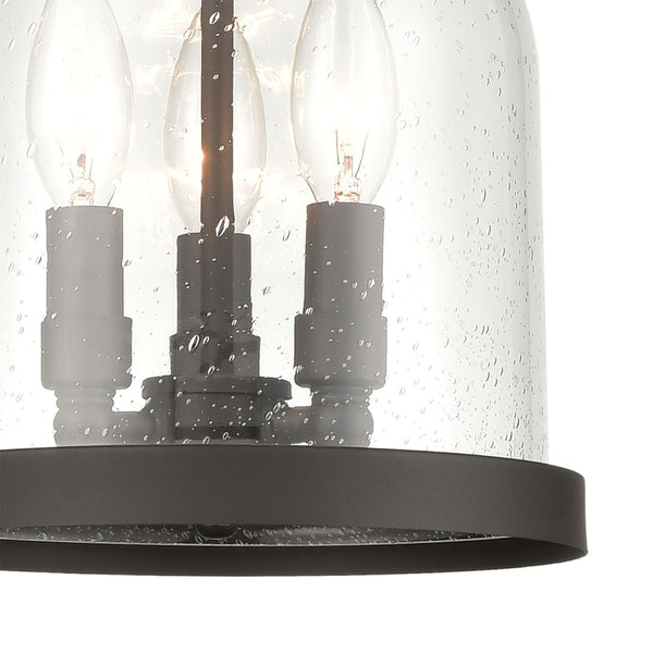 Atlas Renford 8'' Wide 3-Light Outdoor Pendant - Timeless Lantern Style with Architectural Bronze Finish OL11043-BZ