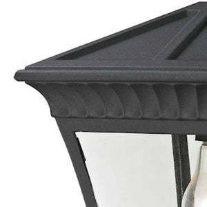 Atlas Ridgewood 9" Wide 1-Light Outdoor Pendant - Matte Black Elegance for Patios & Entryways, Weatherproof OL11044-BK