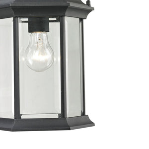 Atlas Spring Lake 8" Wide Outdoor Pendant Light - Classic Lantern Style for Porch & Patio Illumination OL11046-BK