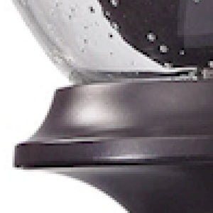 Atlas Trinity 9" Wide 2-Light Outdoor Pendant - Elegant Oil Rubbed Bronze with Clear Seeded Glass Charm OL11048-BZ