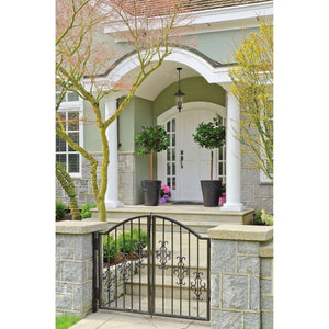 Atlas Trinity 9" Wide 2-Light Outdoor Pendant - Elegant Oil Rubbed Bronze with Clear Seeded Glass Charm OL11048-BZ