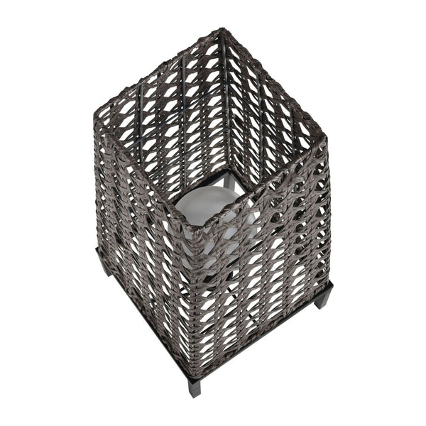 Atlas Carus 32'' High Outdoor Table Lamp - Handcrafted Gray Rattan Shade for Coastal Ambiance & Style OL11054-GY