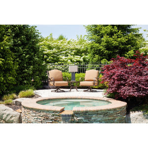 Atlas Elliot Bay 28'' High Outdoor Table Lamp - Weather-Resistant Gray Stone for Patios & Decks OL11056-GY