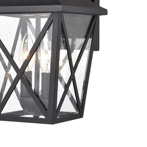 Atlas Splitrock 15.5'' High 1-Light Outdoor Wall Sconce - Timeless Black Fixture for Elegant Exterior Décor OL11059-BK