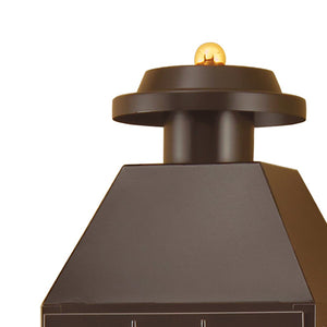 Atlas American Heritage Outdoor Sconce - Classic Colonial Lantern for Warm Illumination & Style Bronze 16.5'' OL11060-BZ