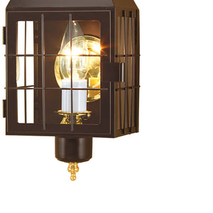 Atlas American Heritage Outdoor Sconce - Classic Colonial Lantern for Warm Illumination & Style Bronze 16.5'' OL11060-BZ