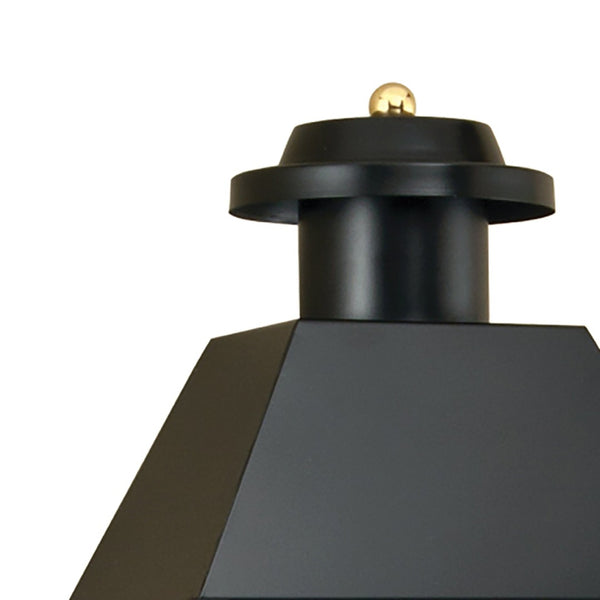 Atlas American Heritage Outdoor Sconce - Classic Colonial Lantern for Warm Illumination & Style Black OL11061-BK