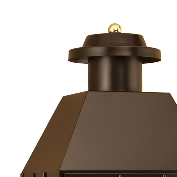 Atlas American Heritage Outdoor Sconce - Classic Colonial Lantern for Warm Illumination & Style Bronze 21.75'' OL11061-BZ