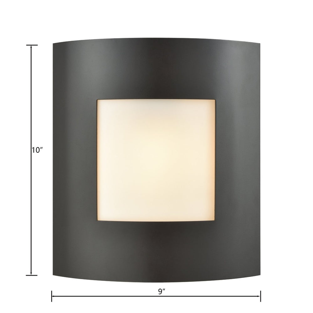 Atlas Bella 10'' High 1-Light Outdoor Sconce - Stylish Transitional Design for Timeless Curb Appeal Oil Rubbed Bronze 9'' OL11069-BZ