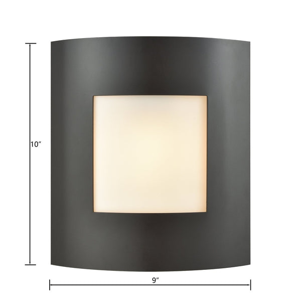 Atlas Bella 10'' High 1-Light Outdoor Sconce - Stylish Transitional Design for Timeless Curb Appeal Oil Rubbed Bronze 9'' OL11069-BZ