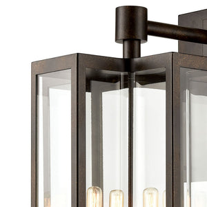 Atlas Bianca Outdoor Sconce - Elegant 1-Light Fixture with Curved Seeded Glass for Timeless Charm Hazelnut Bronze 13'' OL11074-BZ