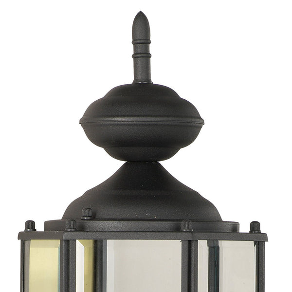 Atlas Brentwood 25.75'' High Outdoor Sconce - Elegant Black Wall Light with Beveled Glass for Patios & Entrances OL11080-BK