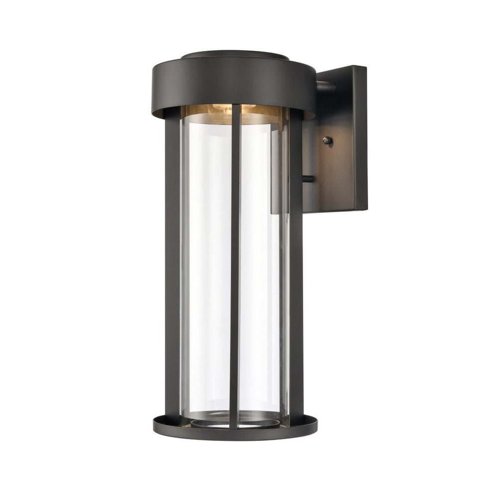 Atlas Brillis 16'' High 1-Light Outdoor Sconce - Sleek Matte Black Design for Entryways & Patios OL11081-BK