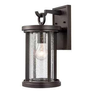 Atlas Brison 14'' High Outdoor Sconce - Elegant Oil Rubbed Bronze Lantern for Timeless Curb Appeal OL11082-BZ