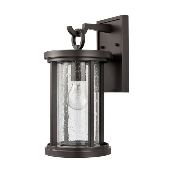 Atlas Brison 14'' High Outdoor Sconce - Elegant Oil Rubbed Bronze Lantern for Timeless Curb Appeal OL11082-BZ