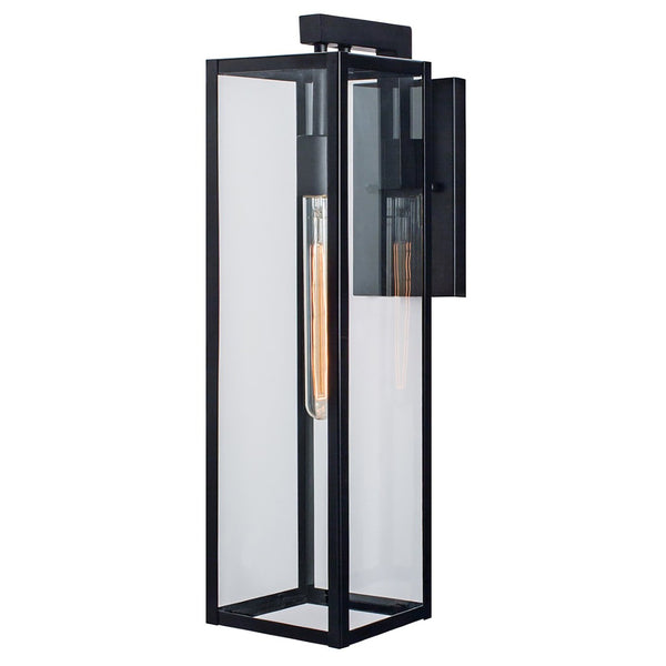 Atlas Capture 21'' High Outdoor Sconce - Elegant Matte Black Lantern for Entryways & Patios, Weather-Resistant OL11089-BK