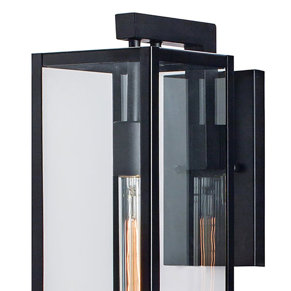 Atlas Capture 21'' High Outdoor Sconce - Elegant Matte Black Lantern for Entryways & Patios, Weather-Resistant OL11089-BK