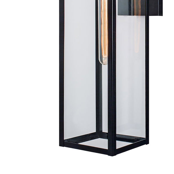 Atlas Capture 21'' High Outdoor Sconce - Elegant Matte Black Lantern for Entryways & Patios, Weather-Resistant OL11089-BK