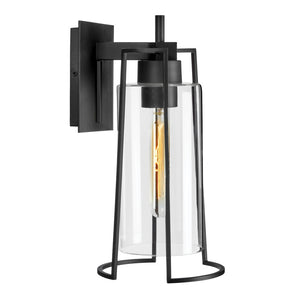 Atlas Cere 1-Light Outdoor Sconce - Modern Minimalist Design with Clear Glass Shade for Elegant Lighting Matte Black 6.25'' OL11095-BK