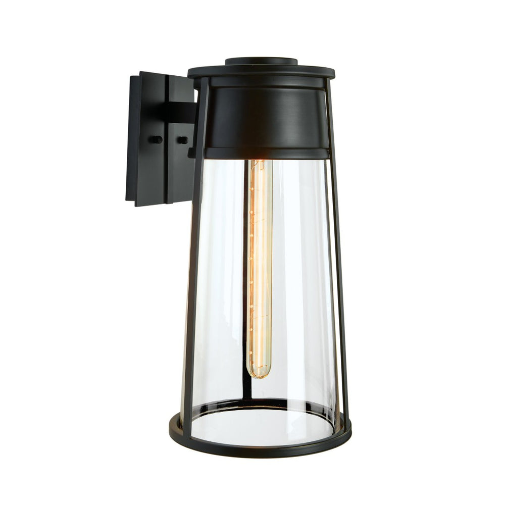Atlas Cone Outdoor Sconce - Modern Bell-Shaped Design for Elegant Entryway Illumination and Style Matte Black 6.25'' OL11097-BK