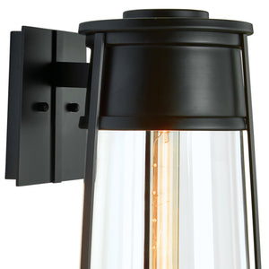 Atlas Cone Outdoor Sconce - Modern Bell-Shaped Design for Elegant Entryway Illumination and Style Matte Black 6.25'' OL11097-BK