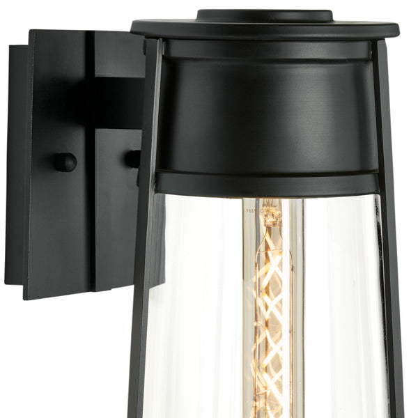 Atlas Cone Outdoor Sconce - Modern Bell-Shaped Design for Elegant Entryway Illumination and Style Matte Black 8.5'' OL11098-BK