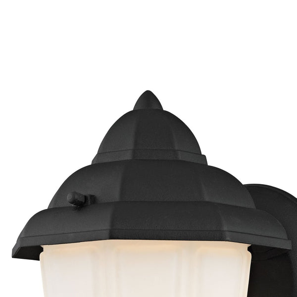 Atlas Cotswold 9-Inch High 1-Light Outdoor Sconce - Timeless Traditional Design for Elegant Exteriors Matte Black OL11103-BK
