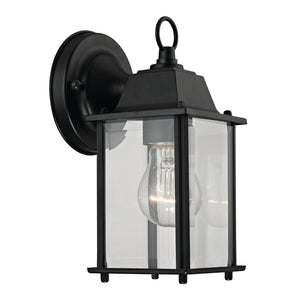 Atlas Cotswold 9-Inch High 1-Light Outdoor Sconce for Elegant Illumination and Timeless Curb Appeal Matte Black OL11104-BK